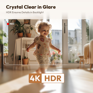 กล้องวงจรปิดในอาคาร Botslab รุ่น 3C Pro C224 ความละเอียด 4K พร้อมระบบติดตาม AI เซ็นเซอร์ CMOS 8MP มุมมอง 360 องศา เสียงสองทาง บีบอัดวิดีโอ H.265 รองรับการ์ดหน่วยความจำ - Product Image 3