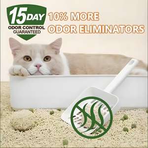 Süper emici toz ücretsiz özel etiket kedi kumu hızlı topaklanma koku giderme doğal Bentonite Tofu kedi kumu - Product Image 3