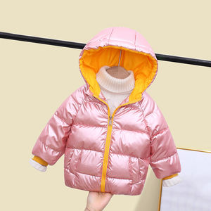 Manteau d'hiver pour filles et garçons le moins cher, chaud, épais, en velours, à capuche, vêtements d'extérieur pour bébés, parkas pour enfants - Product Image 6