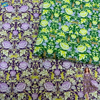 Penjualan Pabrik Terlaris Kain Katun Organik 100% Cetak Digital Ankara Desain Fashion Kain Katun Poplin untuk Kemeja