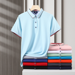 Chemise de golf unisexe de luxe décontractée pour homme, personnalisée, brodée, en piqué uni, respirante, de haute qualité, populaire, collection 2024 - Product Image 2