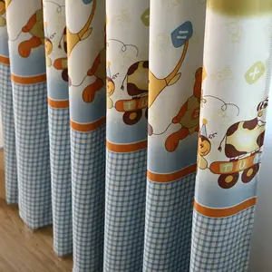 Animal Curtains Animal Printed Giraffe Design Ready Made Kids Room Curtains For Bedroom