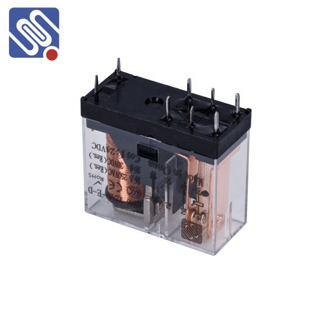 Meishuo MPS-124D-E-D Miniature 2A 8PIN 8A 10A 2B DPDT 6V 12V 24V 48VDC 110V 250VAC PCB Relay with High Power Sealed