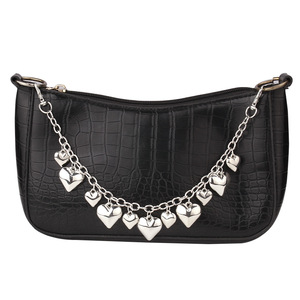 Cadena metálica para bolso, accesorio de aleación chapada con decoración de púas, decoración para bolso de mujer, cadena para bolso cruzado estilo urbano a la moda - Product Image 2