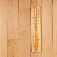 Sauna Traditionnel Extérieur en Bois de Cèdre Rouge de Luxe Écologique pour 4 Personnes avec Panorama en Verre pour Jardin