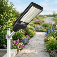 Farolas Solares, Luces Solares para Jardín, Iluminación Exterior, Impermeables IP65 y con Protección Contra Rayos, Certificación CE