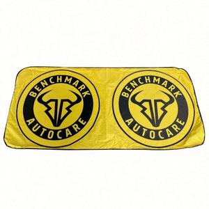 Custom Logo Universal Foldable Double Circle <b>Car</b> Windshield Sunshade - Product Image 5