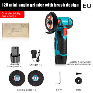 Amoladora Angular Inalámbrica al por Mayor, Mini Amoladora de 76mm, 12V con Interruptor de Palanca, Portátil para Bricolaje, Batería de 1.5AH, 12500 RPM - Product Image 3