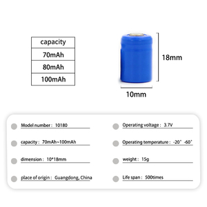 แบตเตอรี่ลิเธียมไอออน 3.7V 100mah 80mah 70mah สำหรับเครื่องมือไฟฟ้า แบตเตอรี่ลิเธียม 10180 - Product Image 2