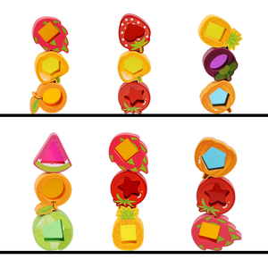 Juego <span class=keywords><strong>de</strong></span> 10 Cubos <span class=keywords><strong>de</strong></span> Acrílico Transparente con Forma <span class=keywords><strong>de</strong></span> Frutas y Verduras, Color Arcoíris, Bloques <span class=keywords><strong>de</strong></span> Construcción para Niños - Product Image 5