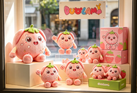 Peluche personnalisée, adorable poupée en peluche en forme de fraise, cadeau pour filles, poupée en peluche personnalisée