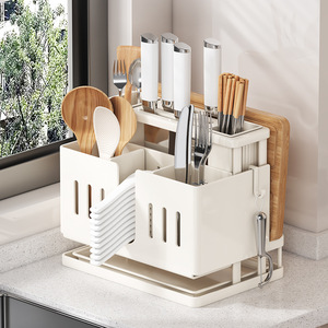 Support mural moderne pour couteaux, finition peinte rectangulaire, boîte de rangement sans perçage pour l'organisation des ustensiles de cuisine - Product Image 2