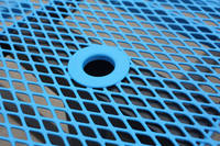 Ensemble de table à manger d'extérieur en acier durable et imperméable avec banc de pique-nique pour restaurant, patio, jardin