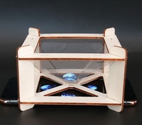 Kit d'expériences scientifiques pour enfants : Pyramide 3D holographique en bois à projection directe, jouet éducatif DIY pour étudiants, amusant, pour l'apprentissage des sciences, pour les 5-13 ans