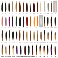 Prix d'usine Extensions de cheveux synthétiques 22/28 pouces 150g en gros, lisses comme des baguettes, pour tresses