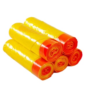 Eco-Friendly Recyclable PE <b>Plastic</b> Trash Bag Custom Size Drawstring Closure-for Supermarket <b>Kitchen</b> Use Chinese Factory Price - Product Image 1