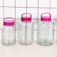 1L 2L 3L 5L 8L 10L 12L Bocal en verre de grande capacité pour distributeurs de boissons au vin de fermentation avec robinet