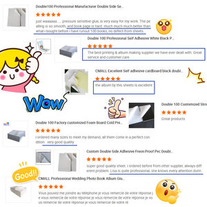 Feuilles adhésives 2 faces Feuille de PVC haute densité pour album photo Feuille de PVC adhésive double face avec intérieur - Product Image 5