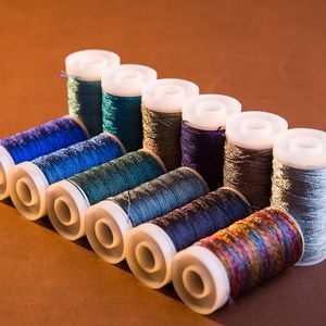 JR nhà máy bán hàng trực tiếp <span class=keywords><strong>Polyester</strong></span> kim loại sợi cuộn nhỏ cho vòng đeo tay bện DIY dệt thủ công mỹ nghệ - Product Image 4