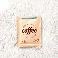 Sacs d'emballage pour grains de café en papier kraft personnalisés, scellés sur 3 côtés, avec fermeture éclair et logo personnalisé, qualité alimentaire en plastique