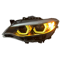 Horrse Auto-Ersatzteile V3 für BMW 2er F22 Scheinwerfer-Upgrade Dreifarbig Gelb Weiß Bernstein Neues Design LED-Frontlicht Silber