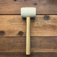 Marteau en caoutchouc pour outils de toiture et de carrelage, nivellement de carreaux de sol DIY avec manche en bois