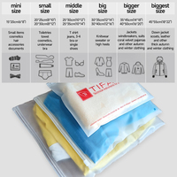 Sac en PE recyclable givré avec impression en gravure de logo personnalisé pour les sweats à capuche, les t-shirts, l'emballage, sac à fermeture éclair