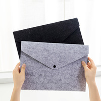 Pochette en feutre A4 pour documents, classeur portable, organiseur d'archives pour étudiants et bureau, logo personnalisé disponible