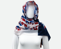 Design personnalisé imprimé écologique mélange de soie avec coton, modal, rayonne, bambou, lin, laine écharpes mixtes moins cher usine OEM ODM