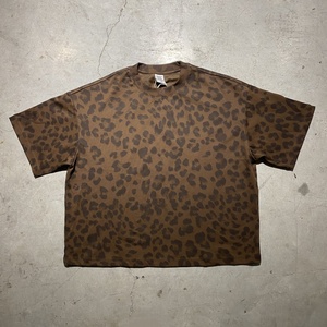 T-shirt Oversize Estiva Hip Hop con Stampa Leopardata, Morbida <span class=keywords><strong>e</strong></span> Larga, Collo Tondo, Streetwear per <span class=keywords><strong>Uomo</strong></span> - Product Image 5