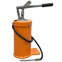 Pompe à graisse manuelle 16 litres, pompe à levier pour le remplacement d'huile 16L, graisseur pour graisse avec réservoir de 16 kg