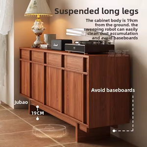 Mueble de Comedor Moderno de Madera Maciza, Mueble de Almacenamiento Estilo Francés, Mueble de Pared para Sala de Estar o Cocina, Gran Capacidad, Fácil de Instalar - Product Image 4