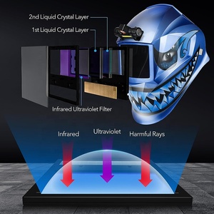 TRQ Casque <span class=keywords><strong>de</strong></span> <span class=keywords><strong>Soudage</strong></span> Auto-Obscurcissant avec Phares LED Combinés, Réglage en Continu, <span class=keywords><strong>Masque</strong></span> <span class=keywords><strong>de</strong></span> Soudure Confortable - Product Image 4