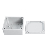 Boîtier de jonction en PVC anti-poussière IP67 pour installation électrique, classe de résistance au feu V0, petit boîtier blanc adaptable