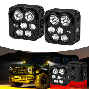 Ferei FA318LED de doble cara de seis colores de haz alto patentado Control de temperatura inteligente 260 ° Luz de conducción de automóvil ultra gran angular - Product Image 1