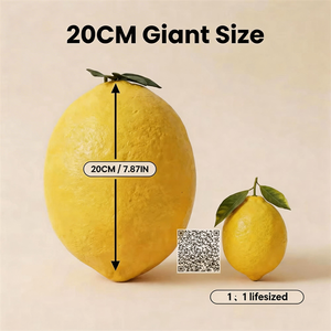 Decoración de galería, accesorios de paso para eventos de fiesta, fruta artificial grande de imitación, Limón falso de gran tamaño para arte, suministros para arreglos florales - Product Image 2