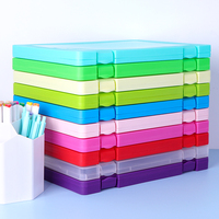 Portapapeles Moderno SUNSHING, Caja de Almacenamiento de Archivos de Plástico PP con Apertura Lateral para Aula, Escuela, Suministros de Oficina