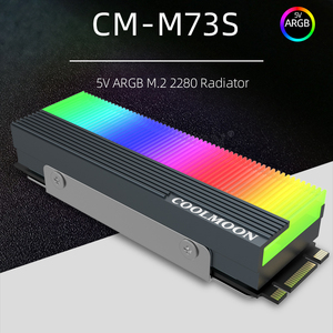 Теплоотвод COOLMOON, новый продукт, <span class=keywords><strong>M</strong></span>.<span class=keywords><strong>2</strong></span> Ssd, rgb <span class=keywords><strong>M</strong></span>.<span class=keywords><strong>2</strong></span> Ssd-кулер, высокая мощность, светодиодный радиатор для <span class=keywords><strong>M</strong></span>.<span class=keywords><strong>2</strong></span> Ssd - Product Image 2