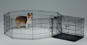 Parc <span class=keywords><strong>pour</strong></span> animaux de compagnie, intérieur/<span class=keywords><strong>extérieur</strong></span>, en acier galvanisé, portable, pliable, clôture de sécurité <span class=keywords><strong>pour</strong></span> chiens, chats, lapins - Product Image 6