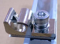 Cosses de terre en aluminium pour structures solaires, accessoires de mise à la terre pour systèmes d'énergie solaire