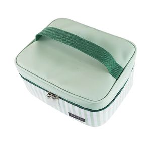 Sacs de maquillage de voyage à double couche personnalisés pour femmes et filles, étui de transport en toile pour cosmétiques, sac de rangement pour cosmétiques, sac de maquillage pour femmes - Product Image 4