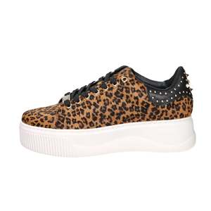 Sneakers Donna Cult CLW464000 Marrone con Stampa Leopardata e Suola Chunky - Product Image 1