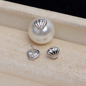 Wenchi Five S925 Argent Perle à trou traversant en forme de petite coquille, nouvelle référence 4410, matériaux semi-finis pour accessoires de bijoux DIY - Product Image 4