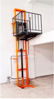 Ascenseur de fret hydraulique Leopard SJD, capacité personnalisée, 3 étages, pour entrepôt, supermarché, montage mural, électrique