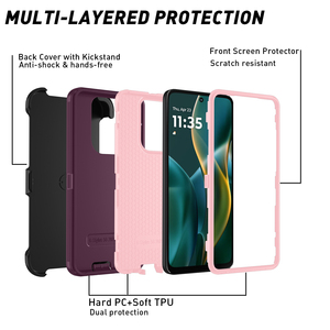 เคสโทรศัพท์แบบเต็มตัว ดีไซน์สปอร์ต แข็งแรงทนทาน สำหรับ <span class=keywords><strong>Motorola</strong></span> <span class=keywords><strong>Moto</strong></span> G 5G 2025 2026 พร้อมคลิปหนีบเข็มขัด - Product Image 5
