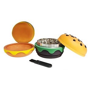 Broyeur à herbes manuel rond en alliage de zinc avec motif artistique entièrement imprimé pour accessoire - Product Image 1