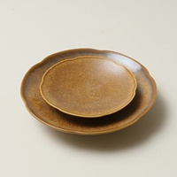 Assiettes en céramique vintage, service à thé de haute qualité, sous-verres, dessous de pot, porte-encens, assiettes à gâteau, vaisselle, assiettes en forme de pétale