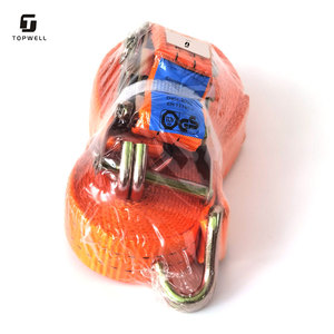 Sangles à cliquet robustes de 38 mm de large (1,5 pouce) avec double <span class=keywords><strong>crochet</strong></span> en J pour la fixation de motos, de camions et de fourgons - Product Image 3