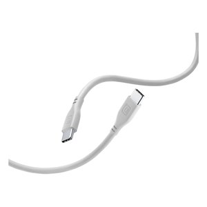 สายเคเบิล USB C SOFT CABLE ป้องกันการพันกัน สีเงิน 1.2 ม. USBDATASOFTC2CD - Product Image 1