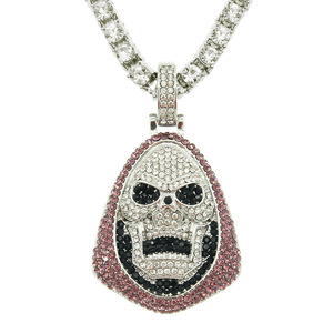 Collar con Colgante Geométrico en Forma de Calavera, Diseño Único, Estilo Hiphop, para Hombre, de Aleación, Venta al Por Mayor, Joyería de Moda 2026 - Product Image 5
